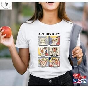 Art History Cat Teacher Tshirt Shirt Teacherlife Shirt
